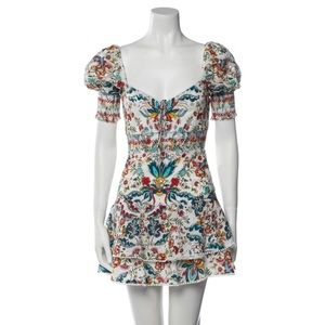 Alice & Olivia Floral Print Mini Dress